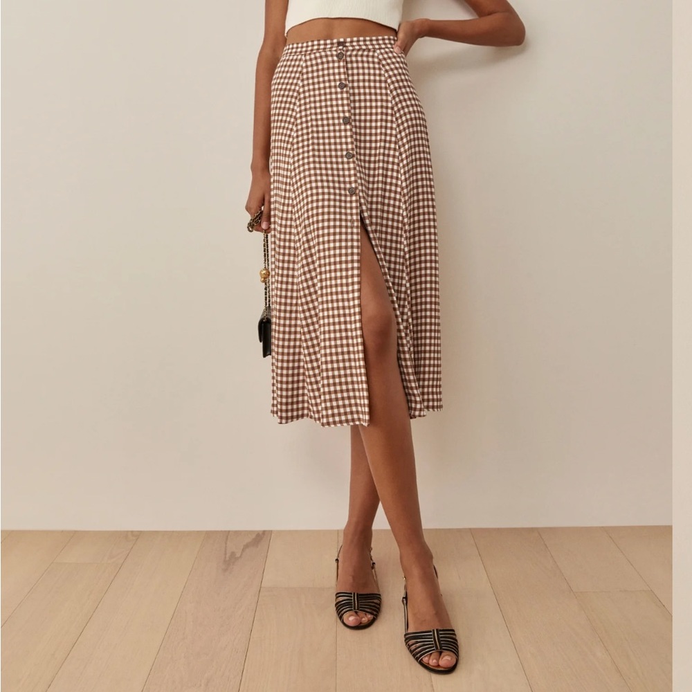 Reformation Strawberry Hermosa Skirt